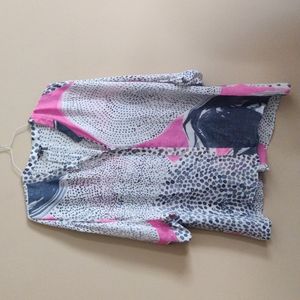 NIC+ZOE 3/4 Cuffed Sleeve Button Down Blouse EUC